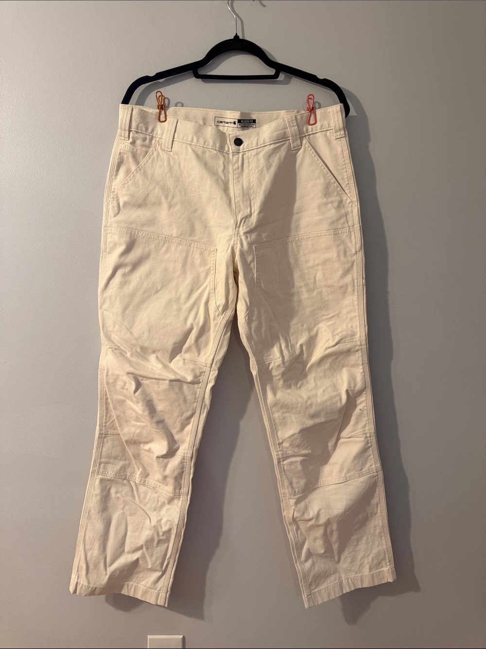 Carhartt Men’s Cream Beige Work Chinos